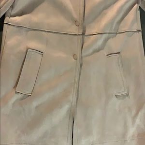 Zara Jackets & Coats - Zara pink suede mid length jacket Zara Jackets & Coats - Zara pink suede mid length jacket
